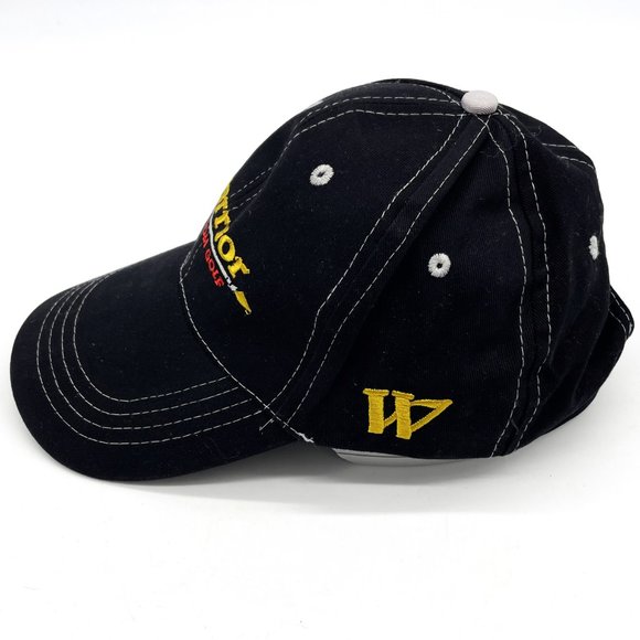 Warrior Custom Golf Blue Denim Hook & Loop Adjustable Size Baseball Hat Cap - Picture 4 of 5